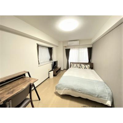 ユニオンマンスリー南柏１　602　1R・ダブル☆■人気の角部屋♪バストイレ別・独立洗面台♪広々25.6㎡にダブルベット付き！の物件写真1