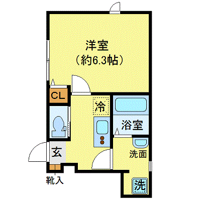 マンスリーリブマックス亀有SOUTHウィング★『C棟』【独立洗面・浴室乾燥付】≪スタンダードシリーズ≫の物件間取り図