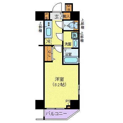 マンスリーリブマックス京急平和島・大森町■『1K・25平米』【独立洗面・浴室乾燥付】≪エクセレントシリーズ≫の物件間取り図