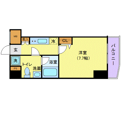 マンスリーリブマックス京浜東北線東十条アゼスト■『26平米・駅徒歩5分』【独立洗面・浴室乾燥付】≪エクセレントシリーズ≫の物件間取り図