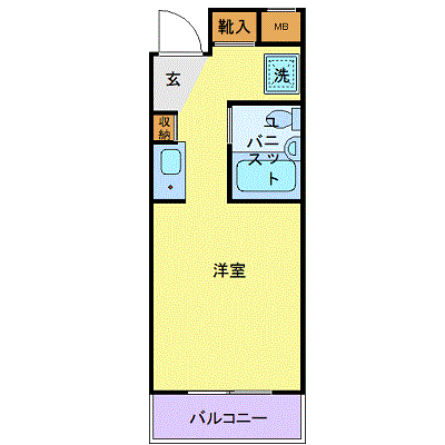 マンスリーリブマックス小田急線・経堂ラポール☆≪スマートシリーズ≫の物件間取り図