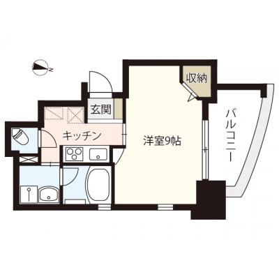 エールマンスリー広島駅(2-4)　【★無料WI-FI標準装備（無制限）★　角部屋　稲荷町駅　的場町駅徒歩3分　乾燥機付き洗濯機　宅配BOX】の物件間取り図