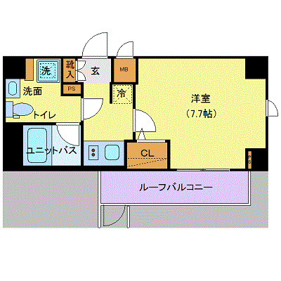 グッドステイ板橋区役所前デザイン●『26平米・独立洗面・浴室乾燥付』【ハイクラス】の物件間取り図