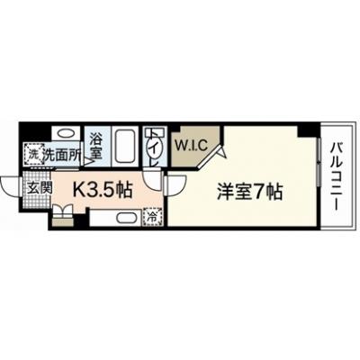 エールマンスリー宇品神田（3-2)　【★無料WI-FI標準装備（無制限）★　広島電鉄宇品二丁目駅　県病院前駅　宇品四丁目駅　徒歩圏内、オートロック　乾燥機付き洗濯機】の物件間取り図