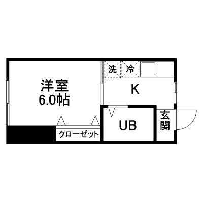 ピースフル仙台駅北の物件間取り図