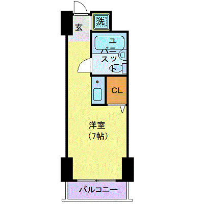 マンスリーリブマックス蘇我ヴィレッジ▽『1名入居限定・22平米』≪スマートシリーズ≫の物件間取り図