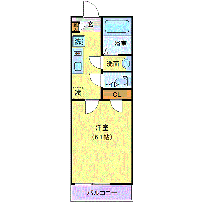 マンスリーリブマックス仙台駅東口プレイス◆□『築浅』【独立洗面・温水洗浄便座】≪プレミアムシリーズ≫の物件間取り図