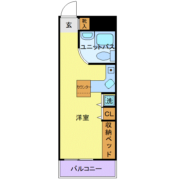 マンスリーリブマックス戸塚シャテーニュⅡ☆『1名入居限定』≪スマートシリーズ≫の物件間取り図