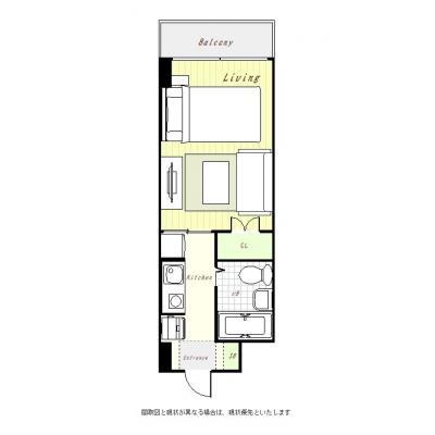 ユニオンマンスリー府中分倍河原２　302　1K・シングル・くつろぎstyle☆の間取り図