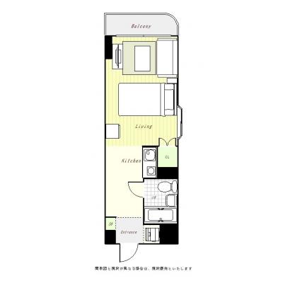 ユニオンマンスリー蘇我１　201　1R・セミダブル・くつろぎstyle☆の間取り図