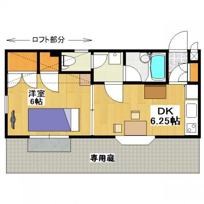 eすまいボンメゾン新越谷1ＤＫ(無料Wi-Fi・禁煙)★新越谷駅徒歩約3分の好立地♪駅ビル商業施設があるので買い物も楽々★の物件間取り図