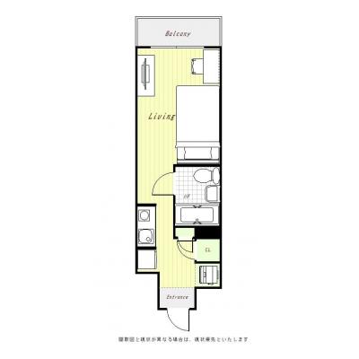 ユニオンマンスリー世田谷若林１　101　1R・セミダブル☆三軒茶屋駅より2駅/国士舘大学まで徒歩圏内の物件間取り図