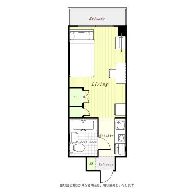 ユニオンマンスリー葛西２　511　1R・セミダブル☆葛西駅の徒歩移動の拠点におススメ！出張・研修・通勤に。電車に乗らない生活を実現♪■選べるWi-Fi格安レンタル中！の物件間取り図