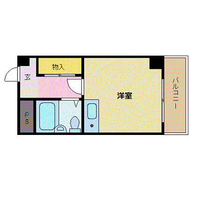 グッドステイ和歌山ヌーベル※【ライト・NET対応・3点UB】の物件間取り図