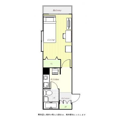 ユニオンマンスリー橋本５　209　1K・シングル☆人気の角部屋＆２面採光で日当たり抜群♪安心のオートロック＆モニター付きインターフォン完備の物件間取り図