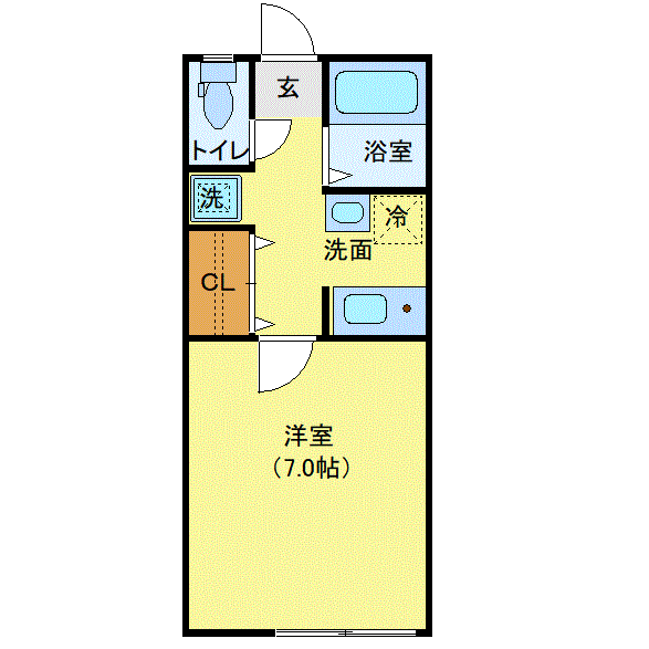 マンスリーリブマックス総武線・新検見川NORTH※【独立洗面】≪エクセレントシリーズ≫の物件間取り図