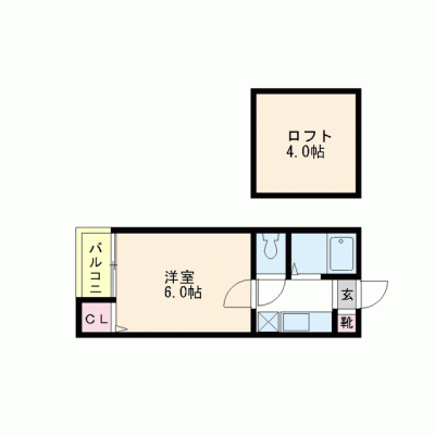 ピュア室見B　１F②　　【💻NET無料】　の物件間取り図