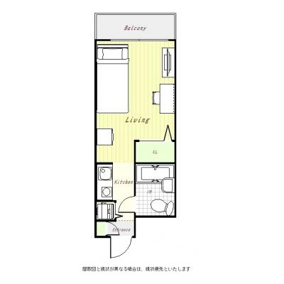 ユニオンマンスリー南林間１　310　1R・シングル☆南林間駅徒歩3分の物件間取り図
