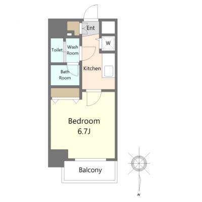 📒出張・研修・転勤等ご相談下さい『大幅割引中』 🖊エスライズ東本町 🚭［No.5312020］の物件間取り図