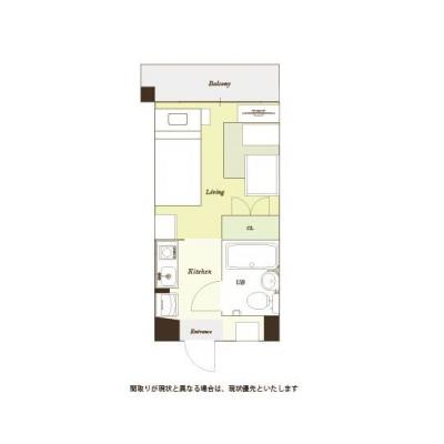 ユニオンマンスリー南林間駅前１　304　1R・シングル・くつろぎstyle☆の間取り図