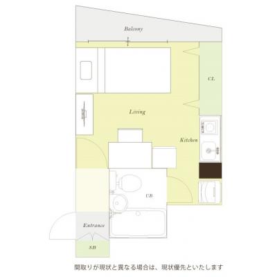 ユニオンマンスリー橋本５　301　1K・シングル☆角部屋/駅周辺には飲食店多数ありの間取り図