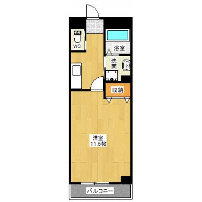 ★Wi-Fi無料★静岡駅徒歩3分【静岡駅前S1】の間取り図