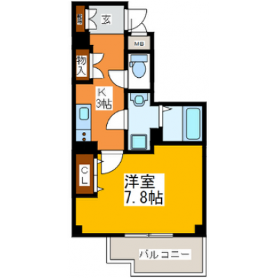ワールドマンスリー西中島南方ウエスト（禁煙）の物件間取り図