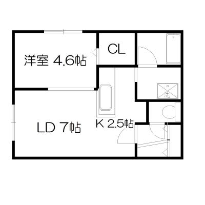 POROKARI栄町/車庫駐車場/築浅/エアコン/セミダブルベッド/ネット無料の物件間取り図