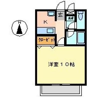 ★14　ホームメイト　宇都宮ウィークリー・マンスリー関堀町の物件間取り図