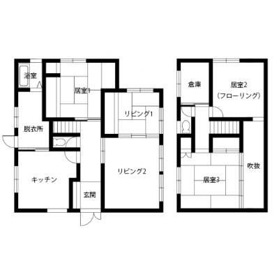 KM高畑（一戸建て）【インターネット無料・駐車場付き】の物件間取り図