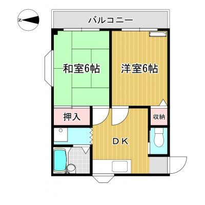 アーバンハイツ城北の物件間取り図