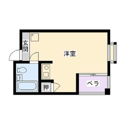◆パシオン西宮鳴尾２【ネット無料(Wi-Fi対応)・鳴尾駅徒歩2分！武庫川女子大学・兵庫医科大学病院徒歩圏内！】の間取り図