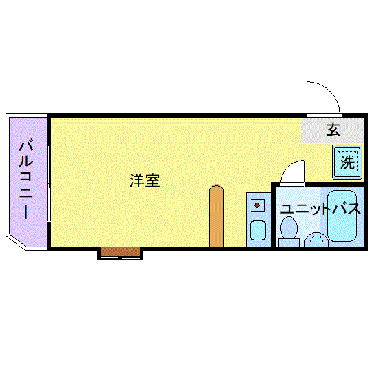 グッドステイ甲府メゾン■『1名入居限定・角部屋』【ライト】の物件間取り図