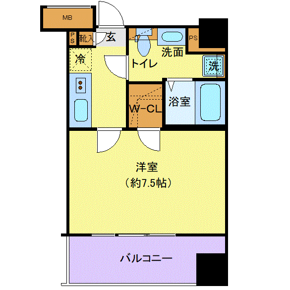 マンスリーリブマックス蒲田クレヴィスタⅡ□『25平米・駅5分・築浅』【Wi-Fi無制限・独立洗面・浴室乾燥付】≪プレミアムシリーズ≫の物件間取り図