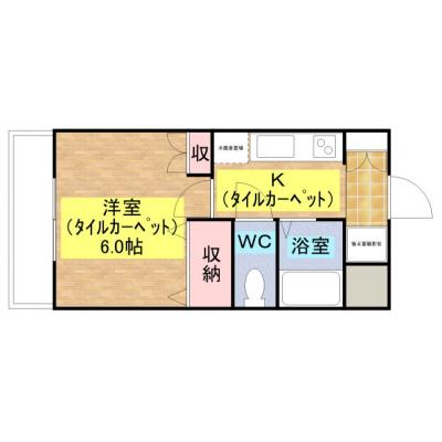 旭ハイムの間取り図