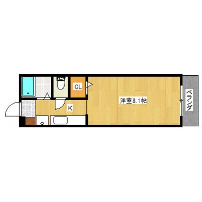 リブロマンスリー　清水駅前1★ネット無料★の間取り図