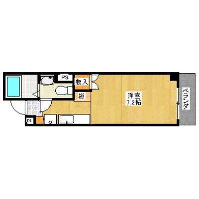 リブロマンスリ―静岡駅前Ｓ11★ネット無料★【静岡駅徒歩5分】の間取り図