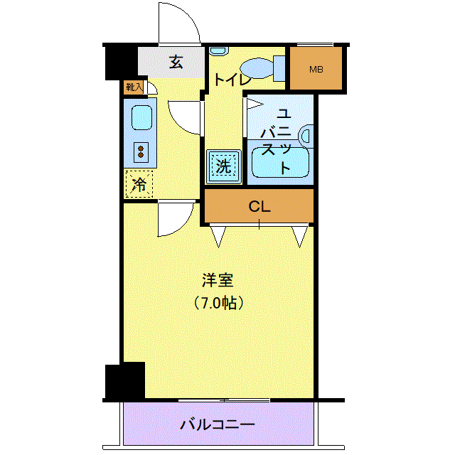 グッドステイ品川アークフラッツ■『浴室乾燥付』【ベーシック】の物件間取り図