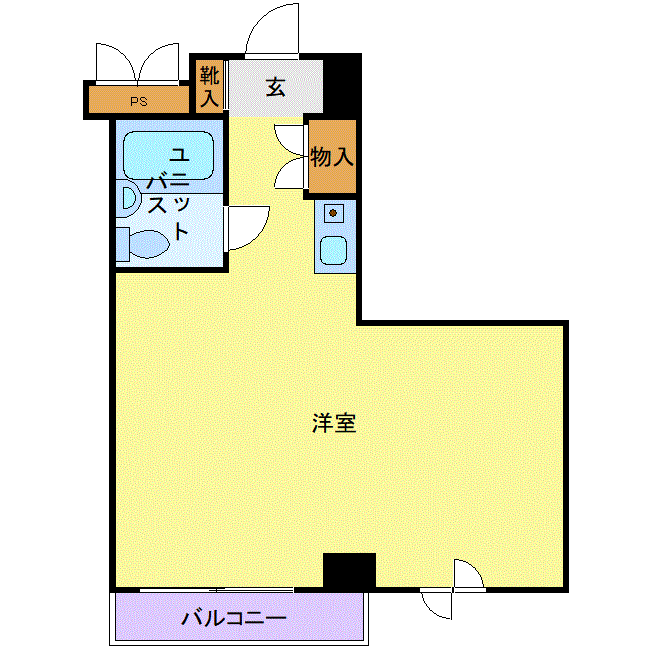 マンスリーリブマックス川崎スカイコート■『21平米』≪スマートシリーズ≫の物件間取り図