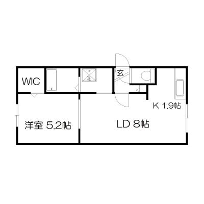 POROKARI平岸/築浅ネット無料/エアコン/浴室乾燥機の物件間取り図