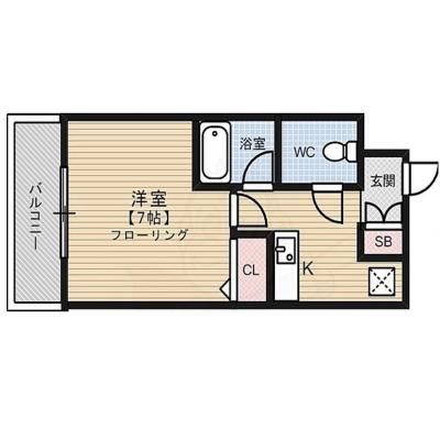 【7月入居限定】30日以上利用料20％割引キャンペーン中！（最長3ヶ月まで）★カード決済可★博多駅徒歩8分！インターネット無料♪　キャナルシティ博多に近い11階のお部屋です！の間取り図