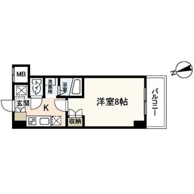 エールマンスリー中筋（12-5)　【★無料WI-FI標準装備（無制限）★、アストラムライン中筋駅、古市駅、AL、EV、日当良好】の物件間取り図