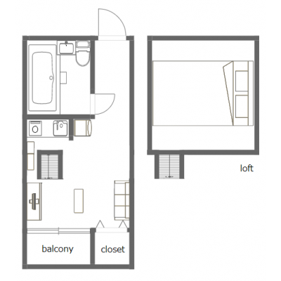 💎人気のコリアンタウン新大久保駅から徒歩5分💛警察署がすぐそばで安心♪広めのロフト付き★東方31の間取り図