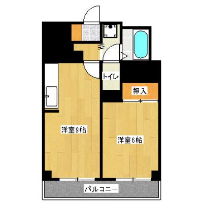 リブロマンスリー春日町駅前1　★ネット無料★の間取り図