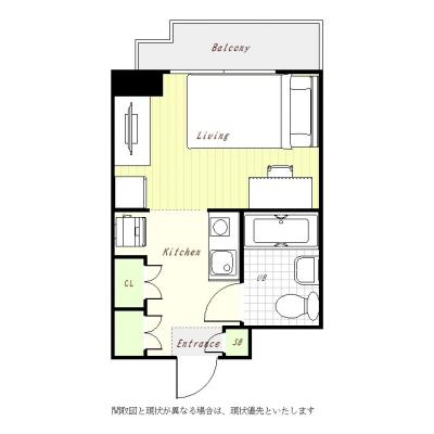 ユニオンマンスリー橋本４　202　1R・セミダブル☆◆インターネット固定回線(有線・Wi-Fi)無料の部屋◆橋本駅徒歩6分の間取り図