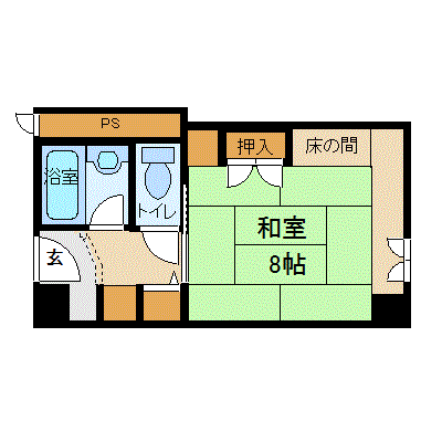 ≪ホテルタイプ≫マンスリーリブマックス札幌『ペット可・禁煙』【和室】の物件間取り図