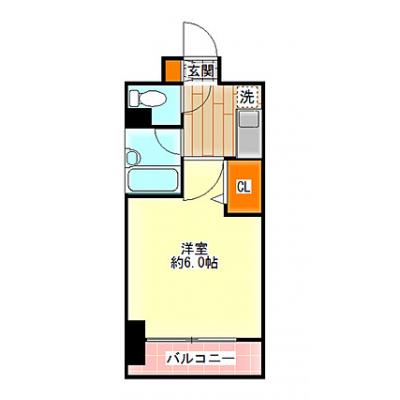 ✤今だけ値下げ中✤　◆パシオン新大阪９＜Wi-Fiレンタルあり(有料)＞【新大阪駅まで徒歩５分！風呂・トイレセパレート！温水便座】の間取り図
