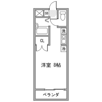 アットイン金山6  『公式サイト限定キャンペーン実施中！室内画像も豊富で、お見積り／web予約も可能です！「アットイン公式」で検索！🔍』の物件間取り図