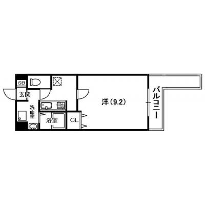 BM1京阪本線枚方市駅徒歩6分　風呂トイレ別の物件間取り図
