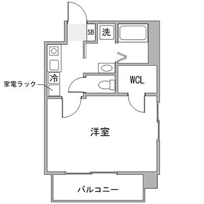 アットイン栄南1-7  『公式サイト限定キャンペーン実施中！室内画像も豊富で、お見積り／web予約も可能です！「アットイン公式」で検索！🔍』の物件間取り図